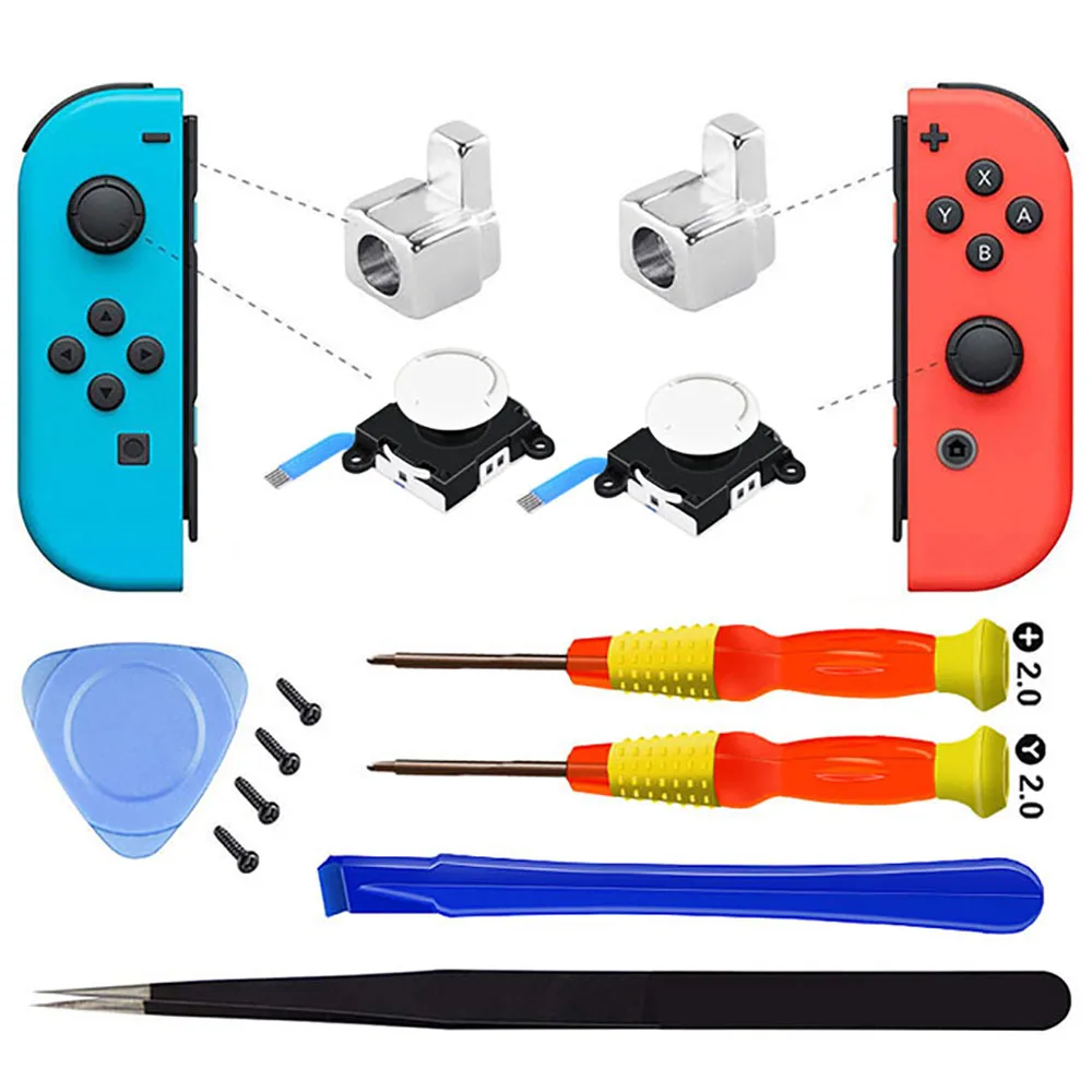 

For Nintendo Switch Repair Parts 3D Analog Thumb Analog Stick With Screwdriver NS Lite/Oled Joystick Replacement Controller Kit