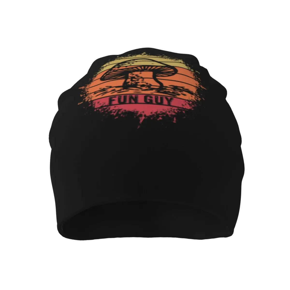 

Vintage Retro Mushroom Thin Beanie Funny Fun Guy strip logo Hardcore Trapstar Headwear All Seasons Crazy Beanies