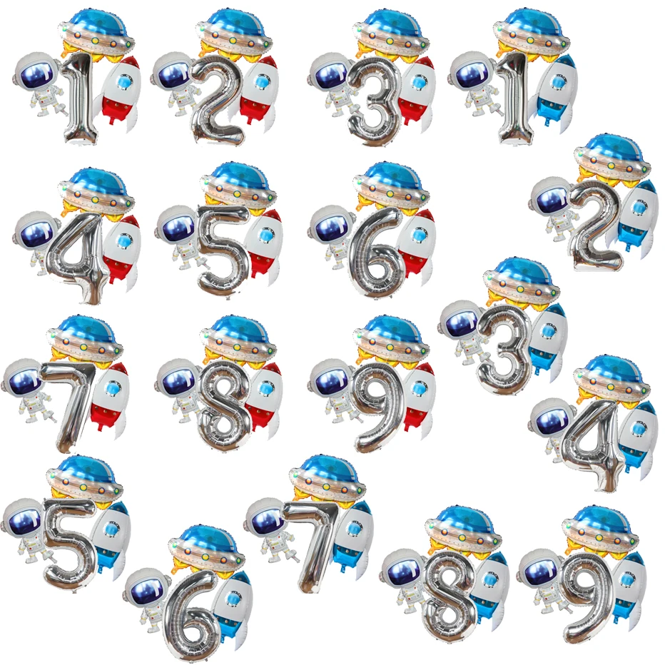 

5 шт., Детские воздушные шары в виде НЛО