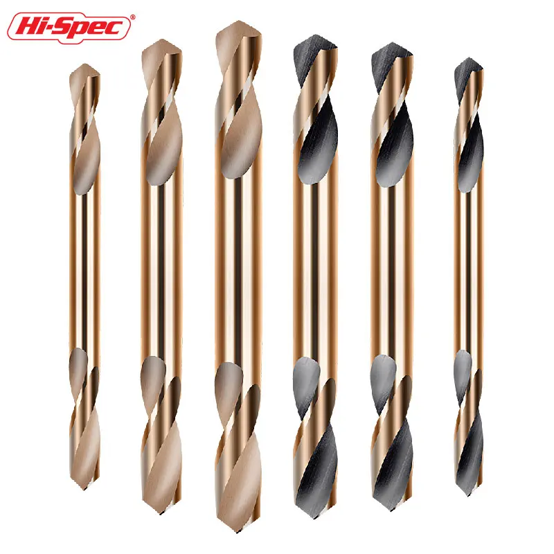 

Double-head Cobalt Coated Twist Drill Bit Set Electric Drill Plastic Metal Hole Grooving Drill Saw Carpenter Woodworking Tools