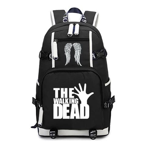 Рюкзак «Ходячие мертвецы» для девочек-подростков и мальчиков, рюкзак для возвращения в школу, холст, дорожный рюкзак для женщин и мужчин, рюкзак для ноутбука Mochila