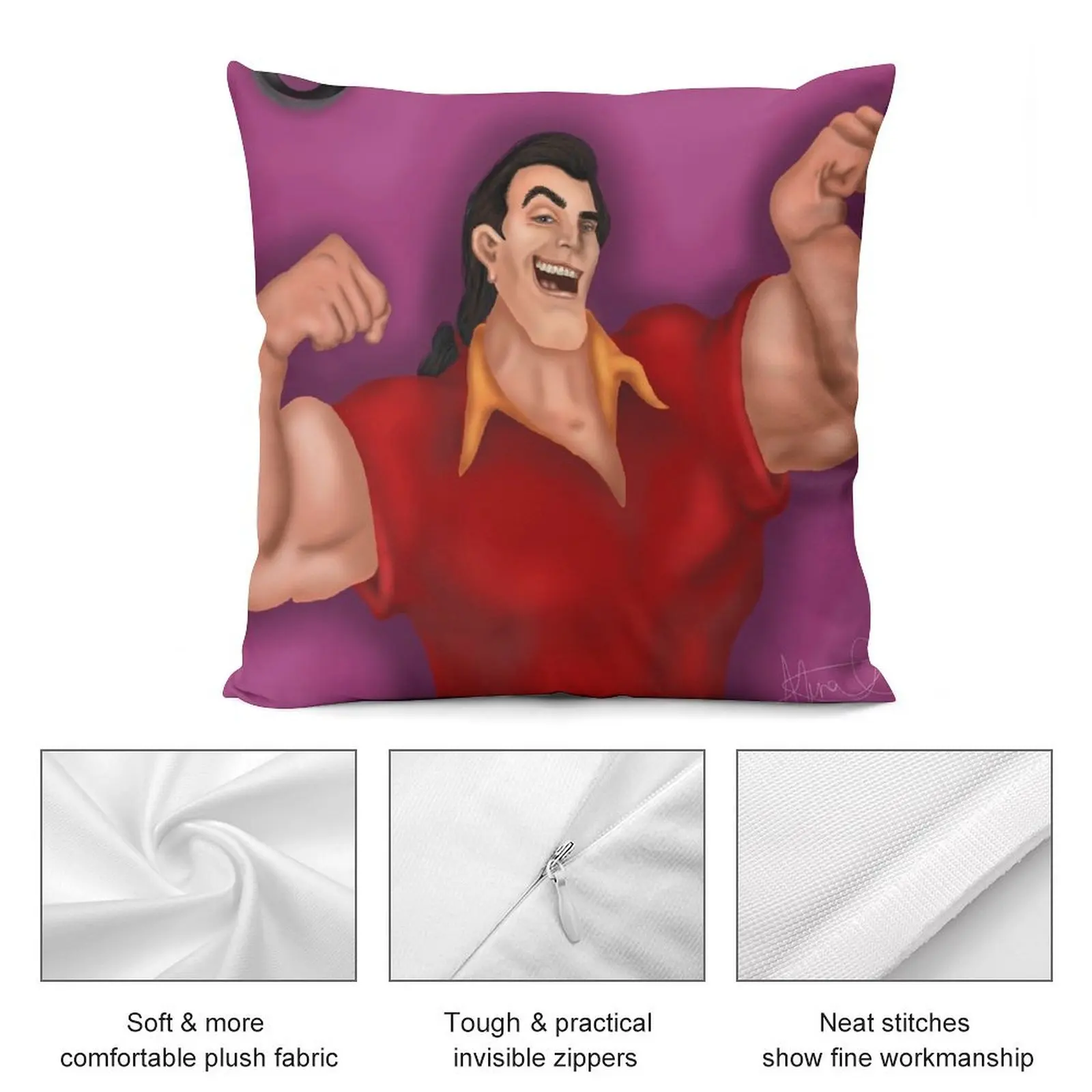 Gaston - Злодеи Подушка FairyTales Рождественская подушка Наволочка