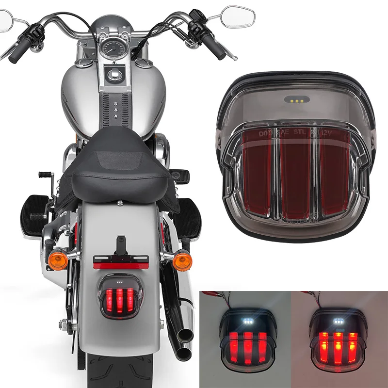 

Motorcycle LED Rear Tail Brake Stop Indicator Signal Lamp Turn Signal Light For Sportster Dyna Softail Touring Road King