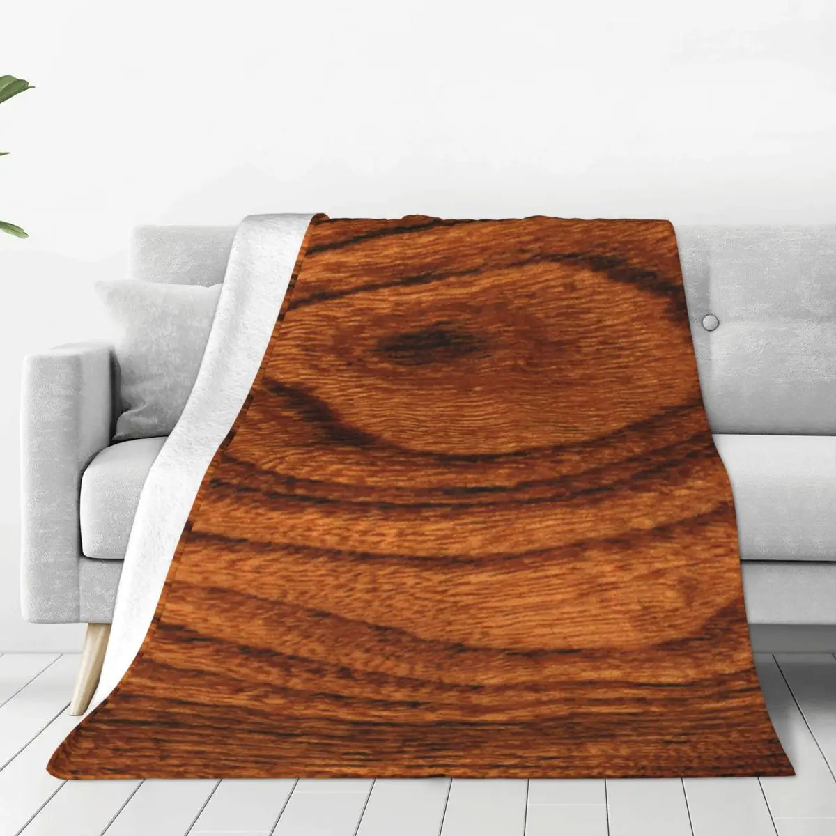 

Wood Grain Soft Flannel Throw Blanket for Couch Bed Warm Blanket Lightweight Blankets for Sofa Travel Blanket