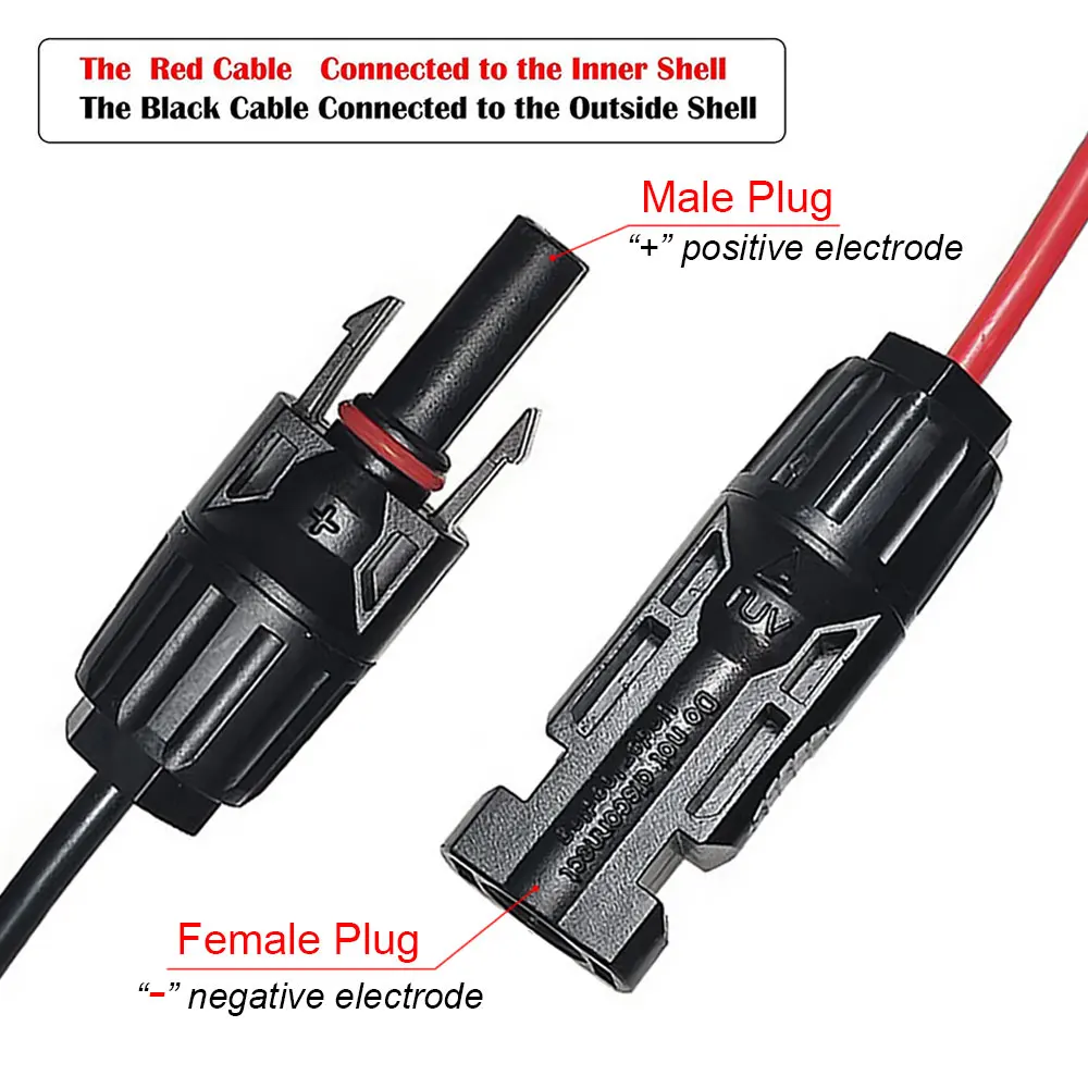 Адаптер 12AWG XT60 для солнечной панели Штекерный разъем Удлинительный зарядный