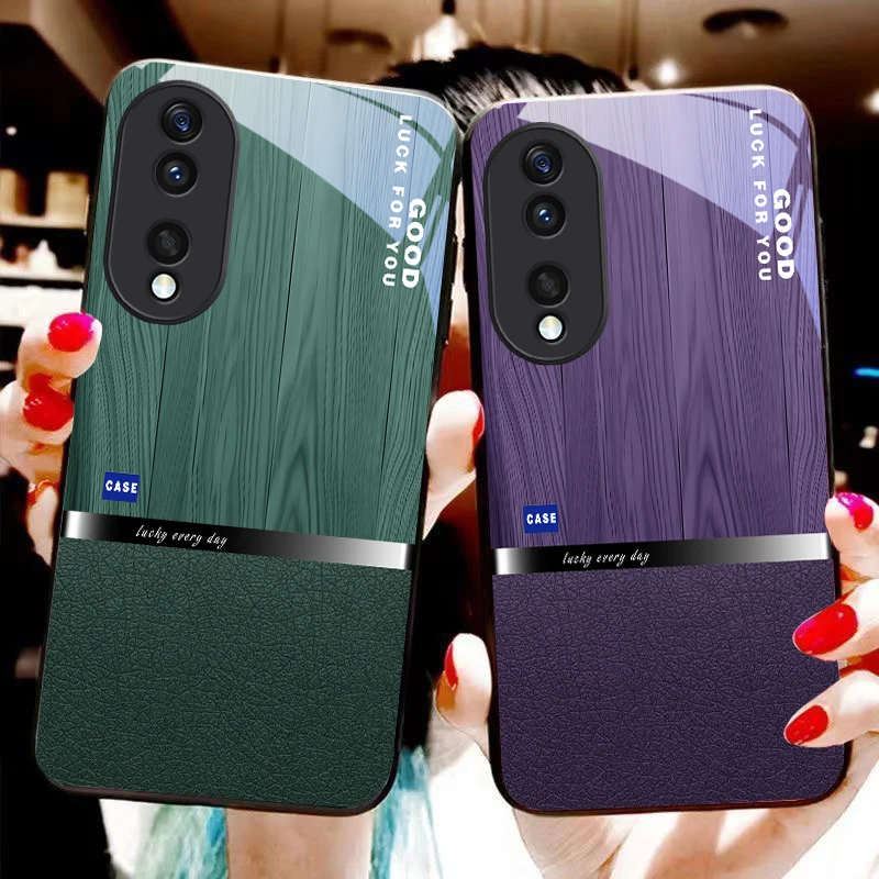 Фото Черный золотой чехол-накладка из стекла для Honor X6, X9c, X9, X6b, X8a, X8, X9b, X5b Plus, X8b, X5 Plus, X30, X9c Smart, X5b, X9a, X30, X50i №2