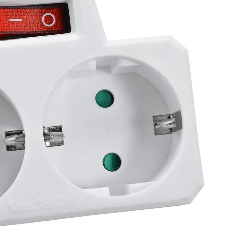 

250 в 16 А штепсельная вилка европейского стандарта с двойной розеткой