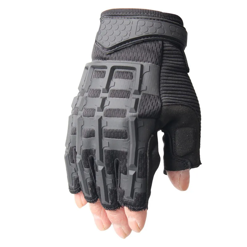 

Men's Army Tactical Hard Knuckle Half Finger Gloves Military Combat Fingerless Glove Hunting Shooting Airsoft Paintball
