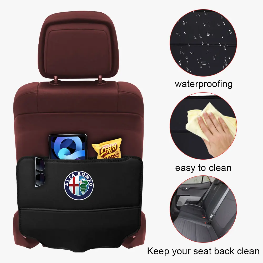 Кожаный ящик для хранения на спинку автомобильного сиденья сумка-органайзер