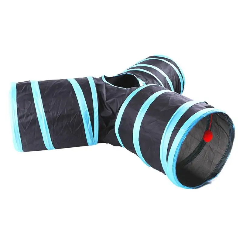 

Pet Play Tunnel Tube Cat Pet Indoor Tunnel Folded Tunnel Cat Toys Interactive Pet Adventure Tunnel Toy Cat Donut Tunnel For
