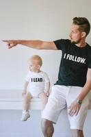 i follow i lead family matching clothescotton dad and son matching tshirt mommy and me boho baby clothes casual m