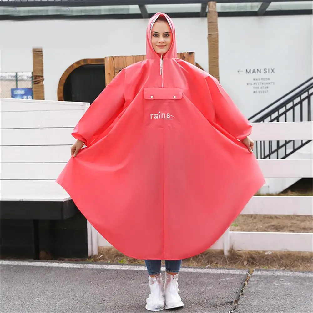 

New Arrival Outdoor Rain Coat For Women Men Covered EVA Bicycle Raincoat Travel Waterproof Rainwear Adult Poncho With Hood