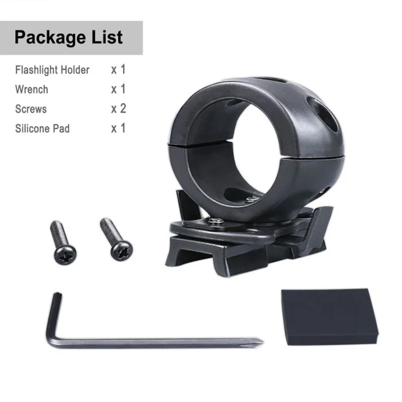 Крепление для шлема Klarus FM3 фонариков 23-27 мм вращение на 360 ° регулируемое