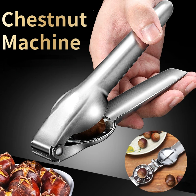 

2 In 1 Stainless Steel Chestnut Machine Quick Clip Walnut Pliers Chestnut Sheath Cutter Opener Nut Cracker Sheller Kitchen Tool