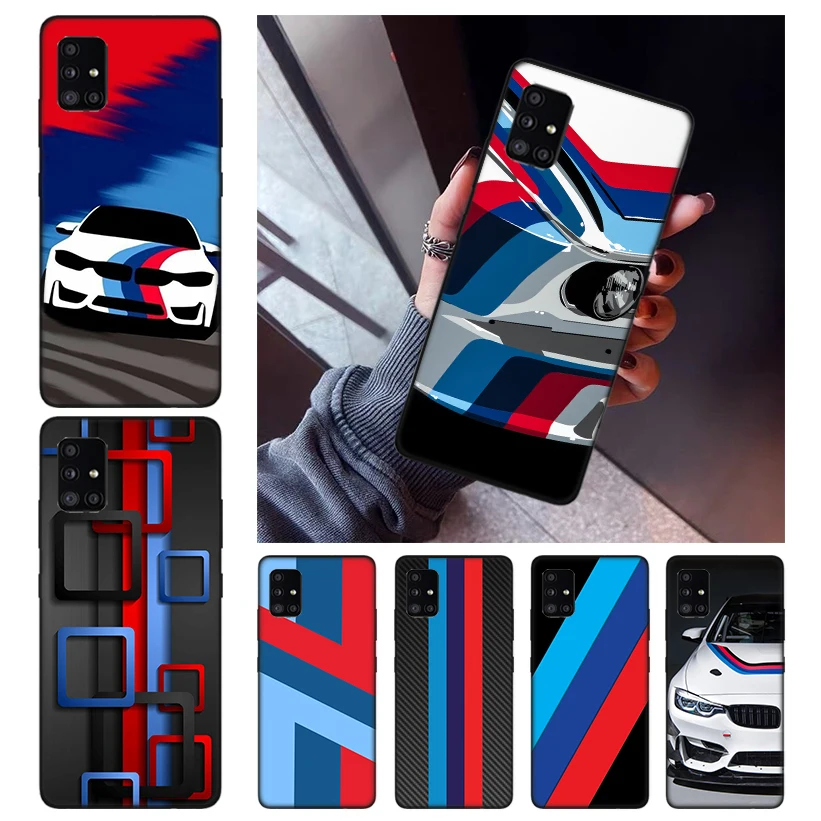 

Blue Red Sport Car Phone Case for Samsung Galaxy A12 A22 A32 A42 5G A52 A72 A01 A11 A21 A31 A41 A51 A71 M11 M12 M31 Cover Shell