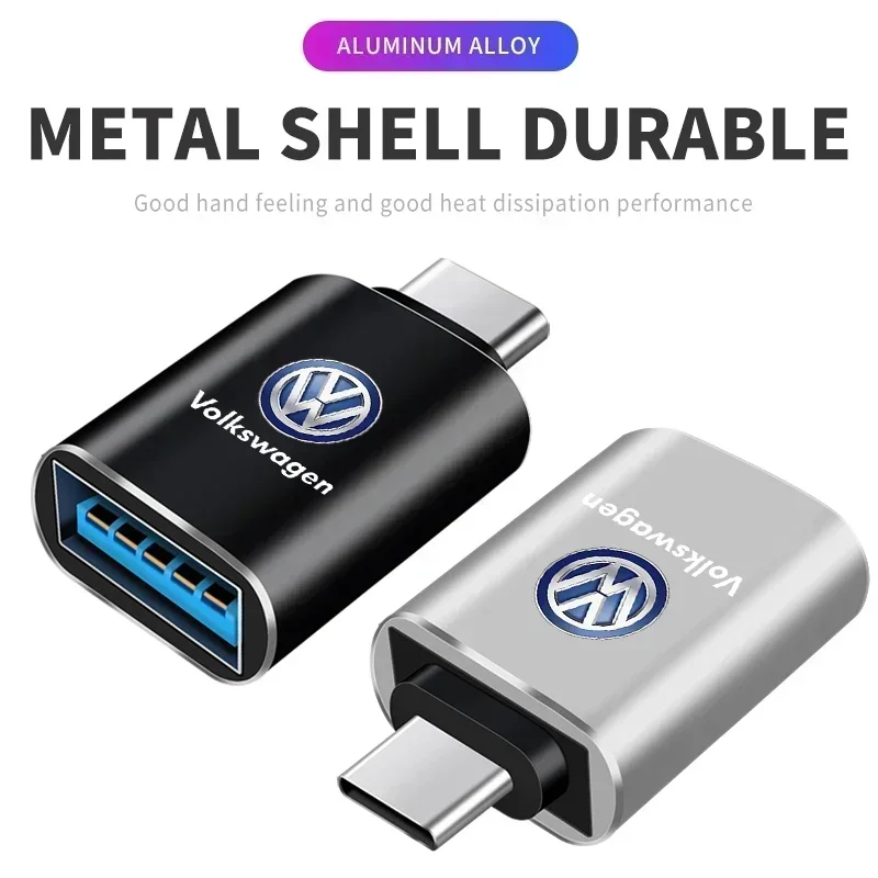 Автомобильный логотип Type-C к USB Android зарядное устройство OTG адаптер-конвертер для