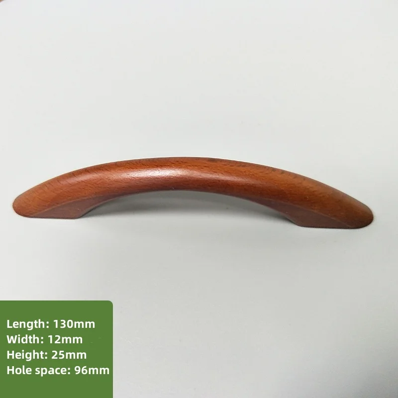 Деревянная ручка для хранения шкафа изогнутая