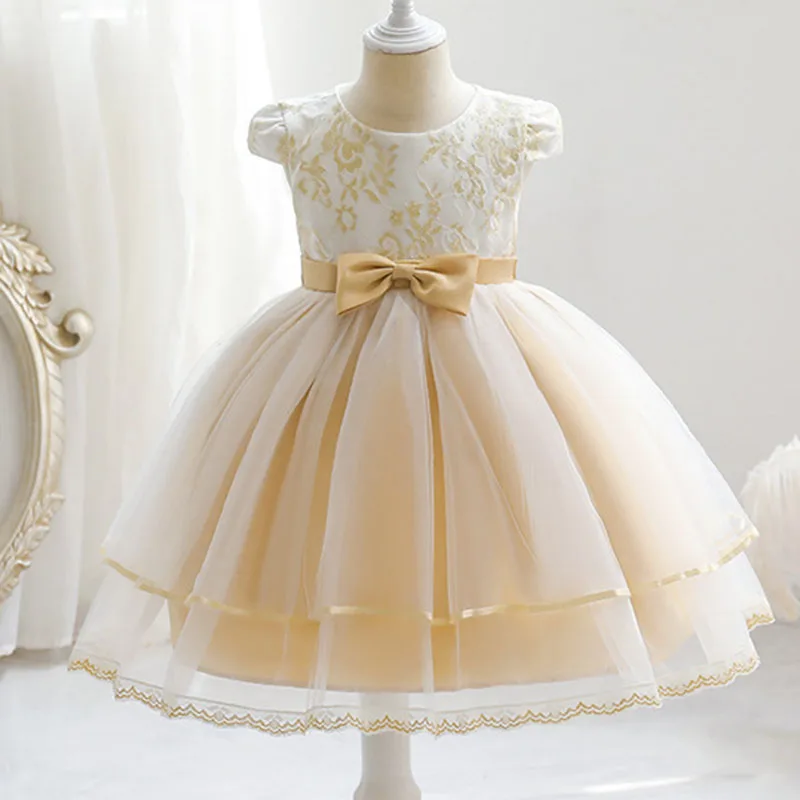 Летние кружевные платья принцессы для детей, платье на день рождения, платье для девочек с цветами, Детский костюм на день рождения, детское платье
