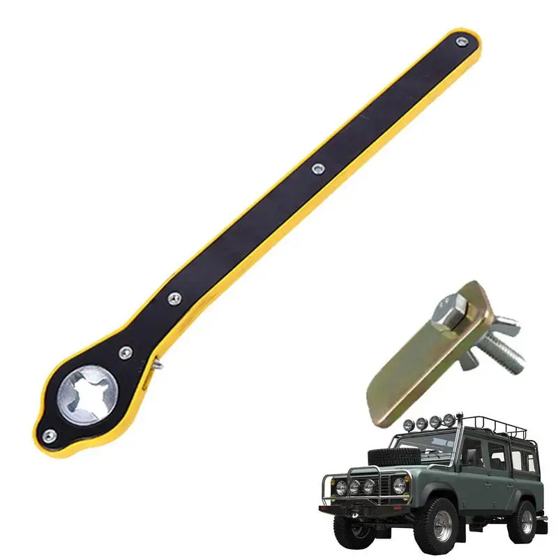 

Car Jack Wrenches Dual-Purpose Car Tire Wrench Hand Repair Tool With Ergonomic Handle Universal Vehicle Jack Wrenches Lift Speed