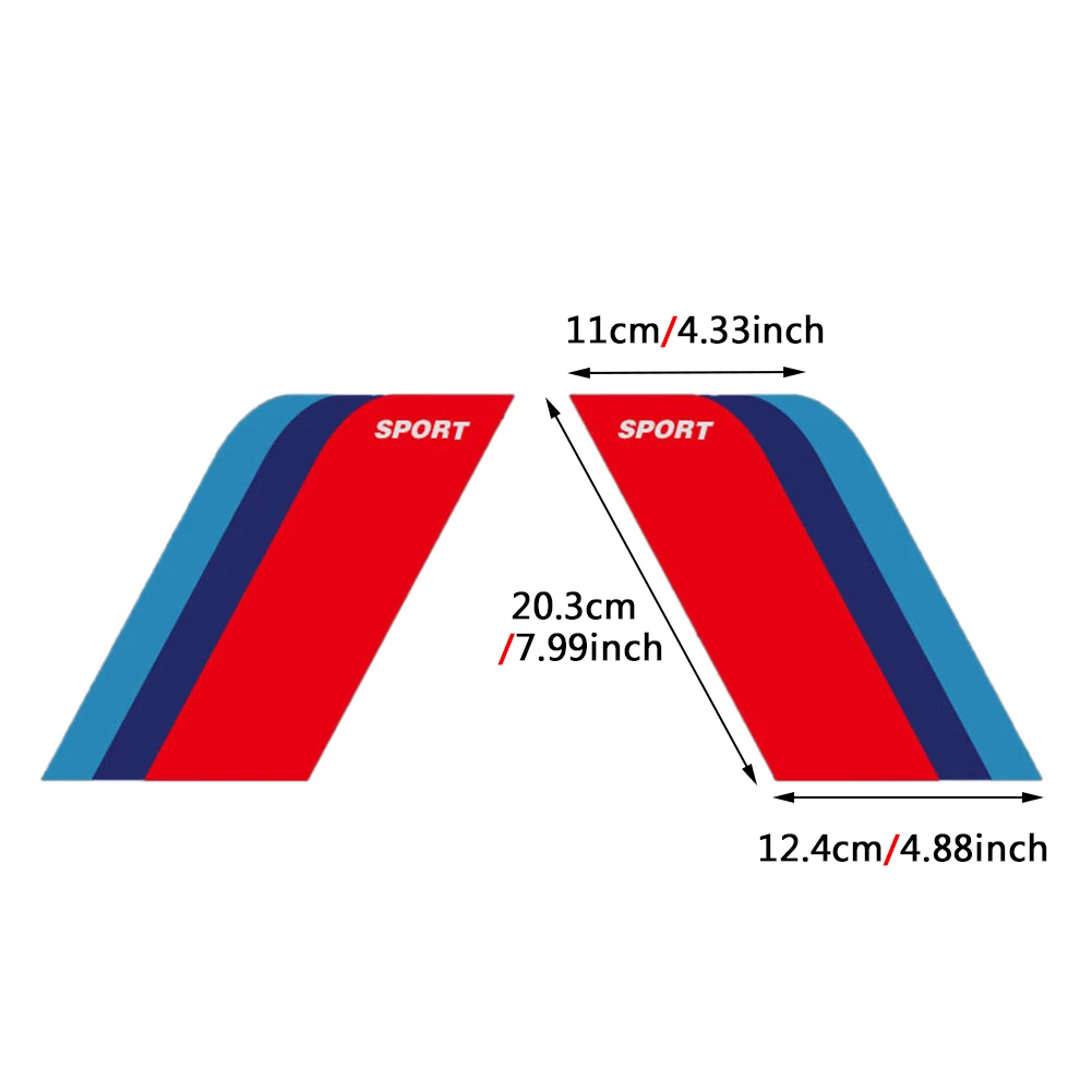 Автомобильная наклейка s и наклейки передняя решетка радиатора полосатая