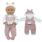 Комплект одежды для куклы Reborn, 17 дюймов, Комбинезоны для куклы Nenuco 38 см, куклы Ropa Y Su Hermanita, игрушки Oufits
