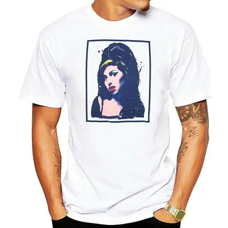 

Amy Winehouse AMY WINEHOUSE поп-арт Краска футболка новый лицензированный официальный