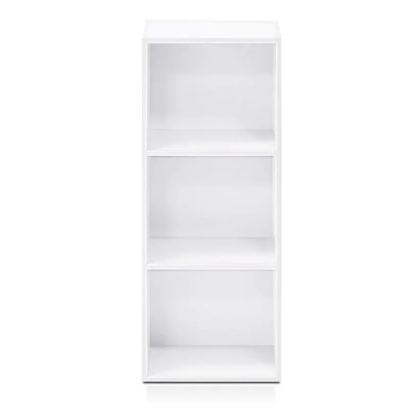 

11003WH 3 - Tier Open Shelf Bookcase, White Color - 12" W x 31.5" H x 9.3" D