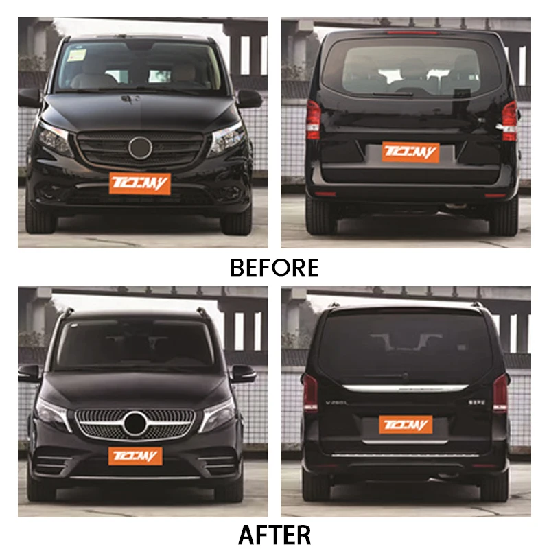 Обновленный комплект кузова включает в сборе переднего и заднего бампера с