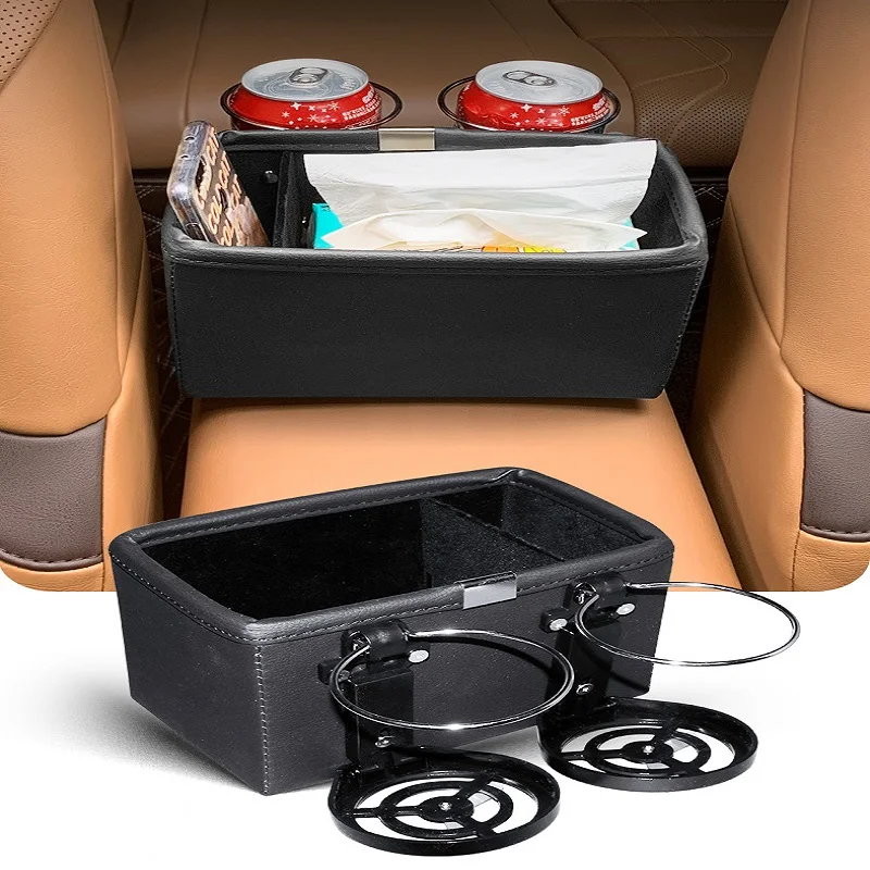 

Car paper box storage box water cup holder interior storage multifunctional car armrest box storage box