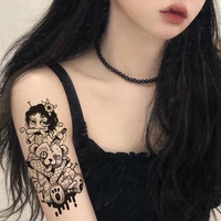 1116cm dark girl bear doll girl puppet girl cartoon tattoo stickers