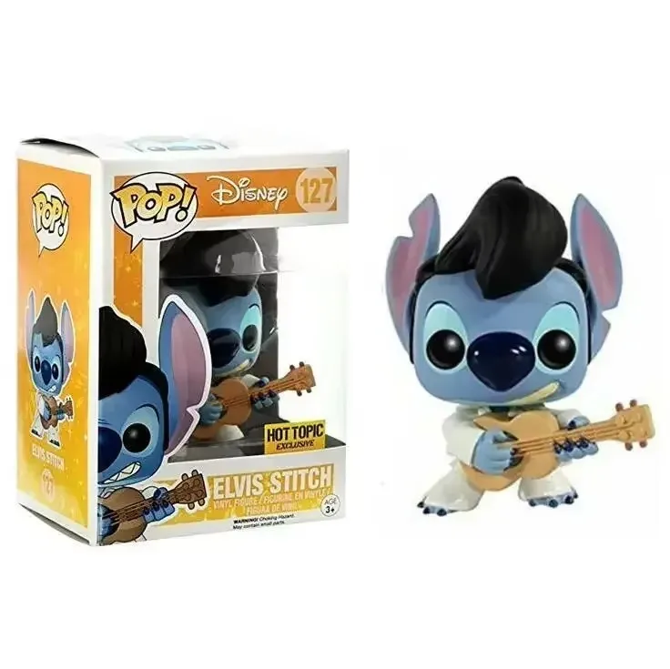 FUNKO Pop Стич с проигрывателем виниловых пластинок 1048 #   Скръмп 126 #   Элвис Стич 127 #   Стич 978 #   159 # Виниловая фигурка 10 см, коллекционная кукла из ПВХ (art.: 3920db440ddcb) - 3920db440ddcb