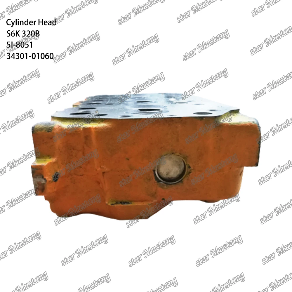 Головка цилиндра S6K 320B старая модель задняя 5I-8051 34301-01060 подходит для двигателя
