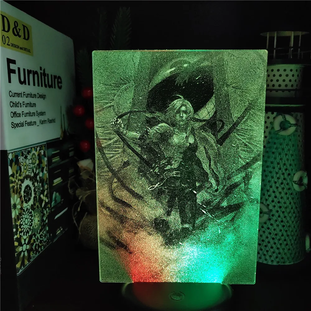 

Fullmetal Alchemist Anime 3D Lamp Edward Elric Figure Led Night Light Manga Gift Acrylic Neon Desk Lamp Bedroom Decor Lampara