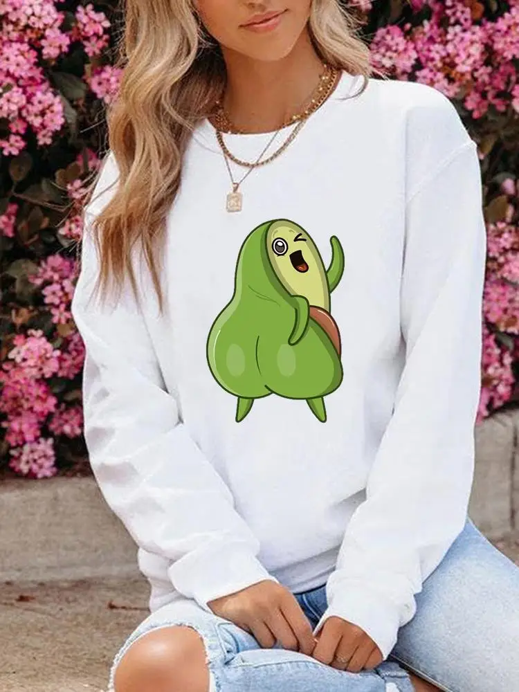 Свитшот женский с круглым вырезом и графическим принтом