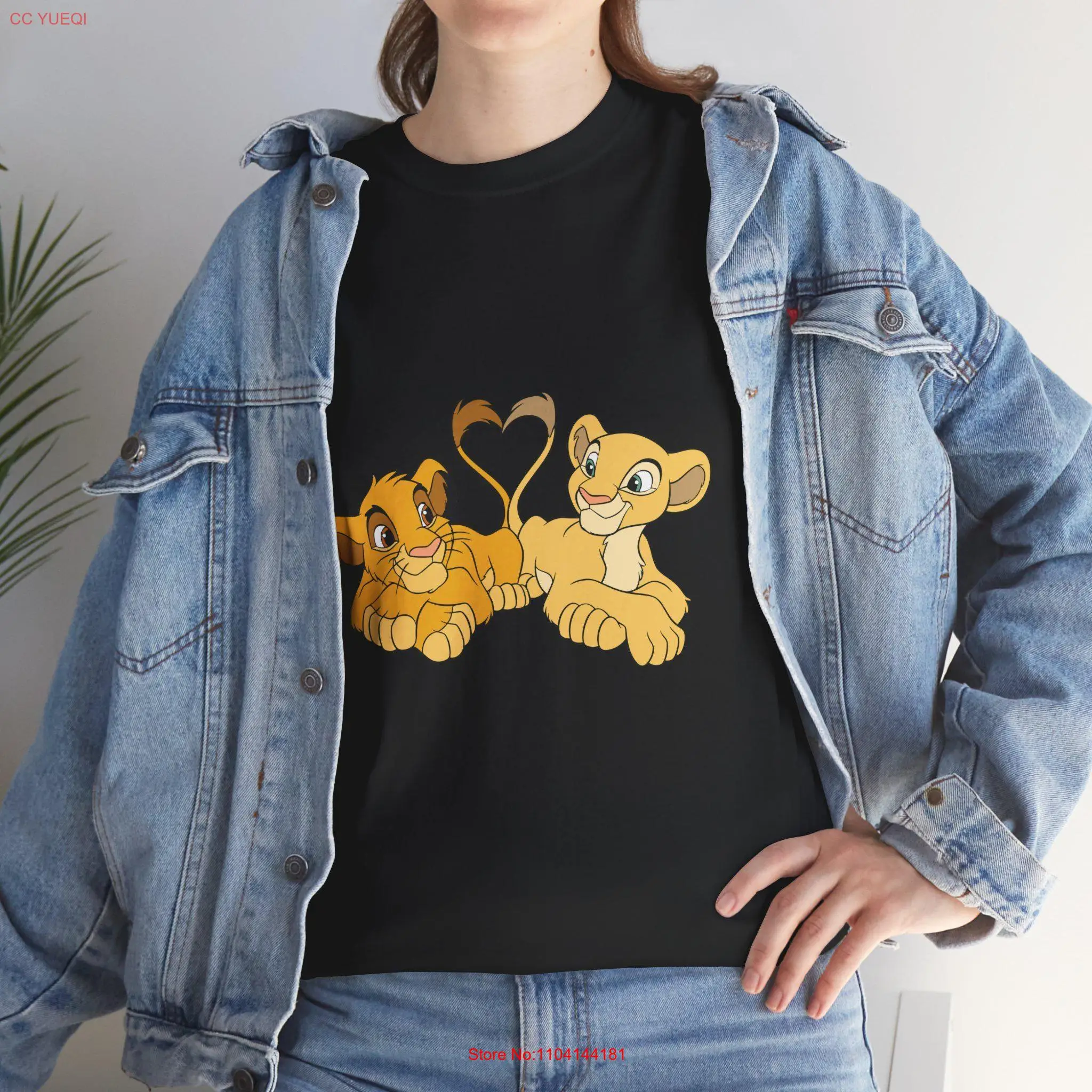 Футболка Sima Nala Heart милая для любителей животных мягкая хлопковая повседневная