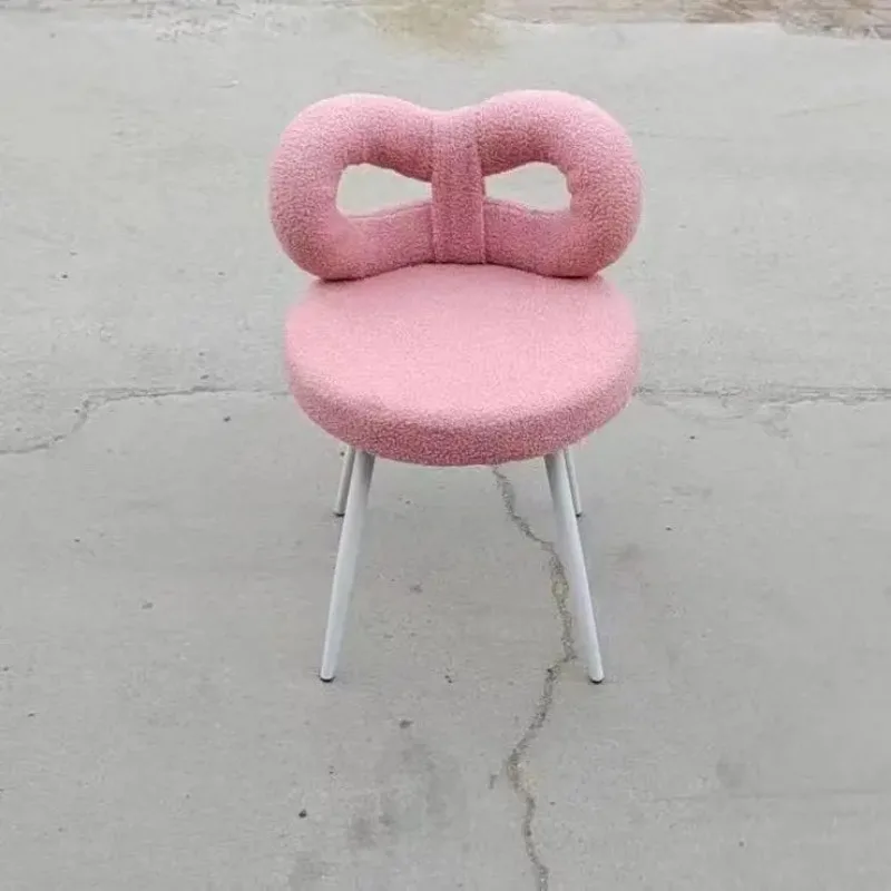 Роскошные Современные Простые искусственные стулья для макияжа девушек спальни