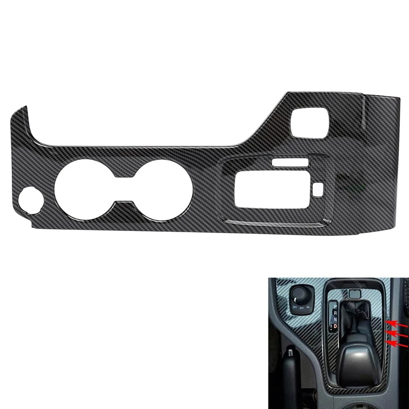 

Car Carbon Fiber Center Console Gear Shift Panel Water Cup Holder Cover Trim For Mazda BT-50 BT50 2012-2019 LHD