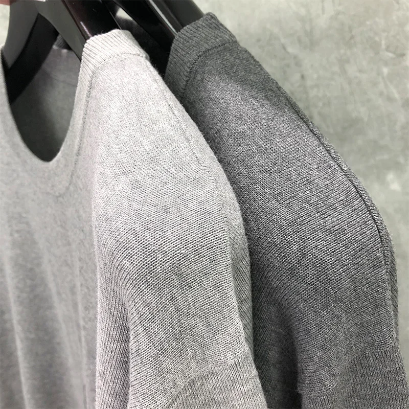 Свитер TB THOM осенне-зимний свитер мужской тонкий Хлопковый вязаный пуловер для