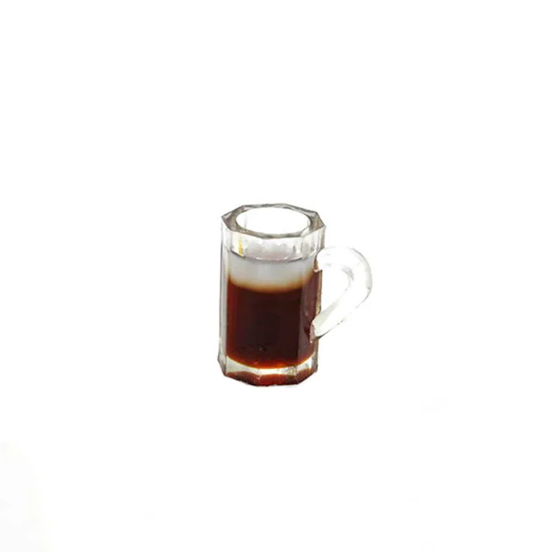 

10pcs Miniature Beer Glass Resin Small Cups Dollhouse Model Modern Home Room Table Dollhouses Decoration Supplies