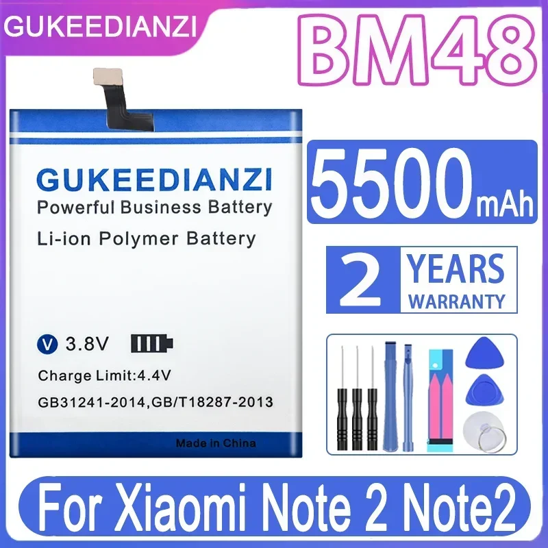 Аккумулятор BM48 5500 мАч для Xiaomi Note 2 Note2 высококачественная сменная батарея