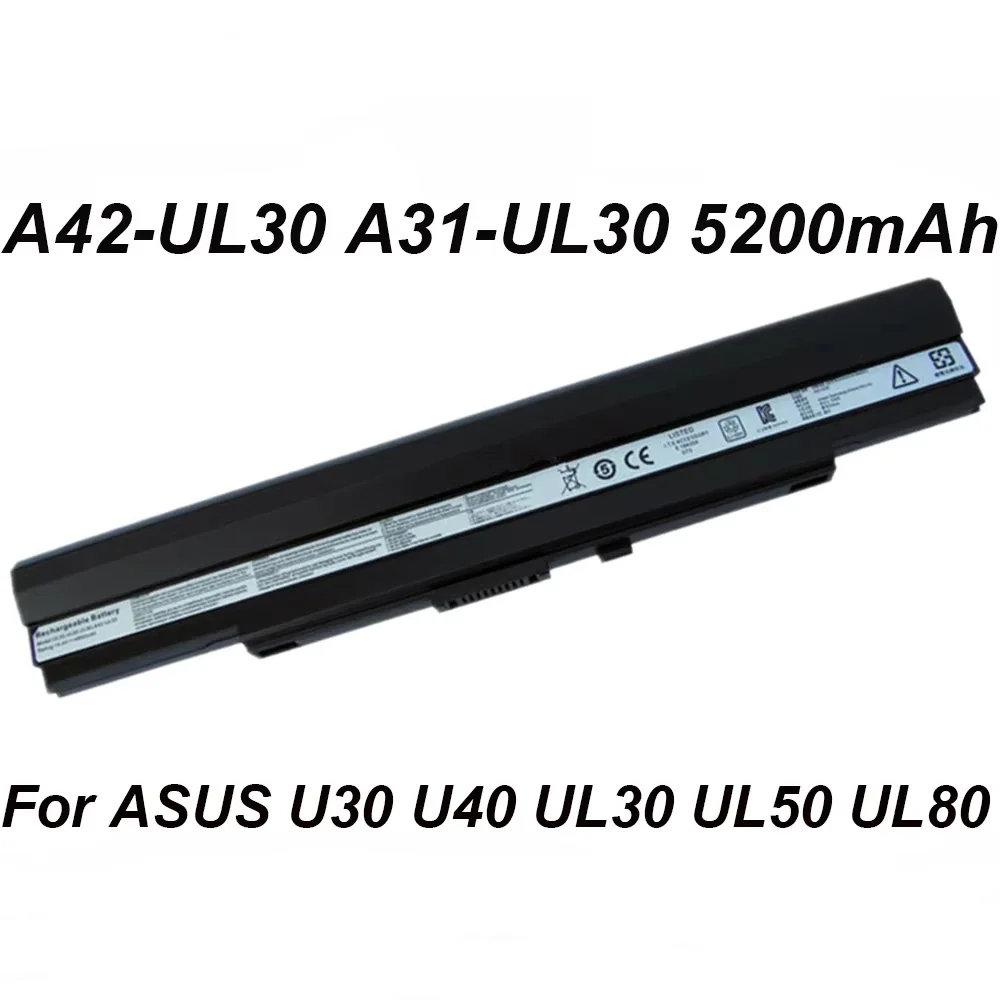 A42-UL30 A31-UL30 14 8 В 5200 мАч Аккумулятор для ноутбука ASUS U30 U35 U40 U40S U45 UL30 UL50 UL50X UL80 UL80AG PL30 PL80J