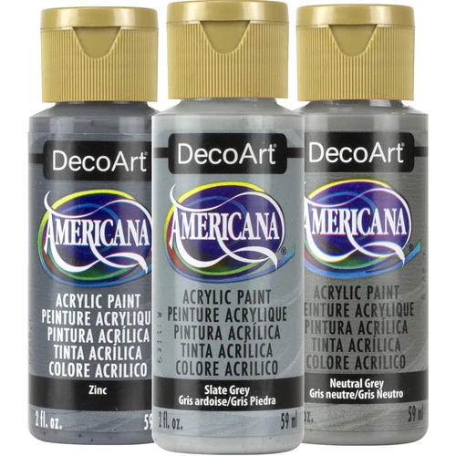 

Акриловый пигмент DecoArt, черно-серая зонная цветовая схема, модели США, художественные красители, гипсовые картины, сильное покрытие