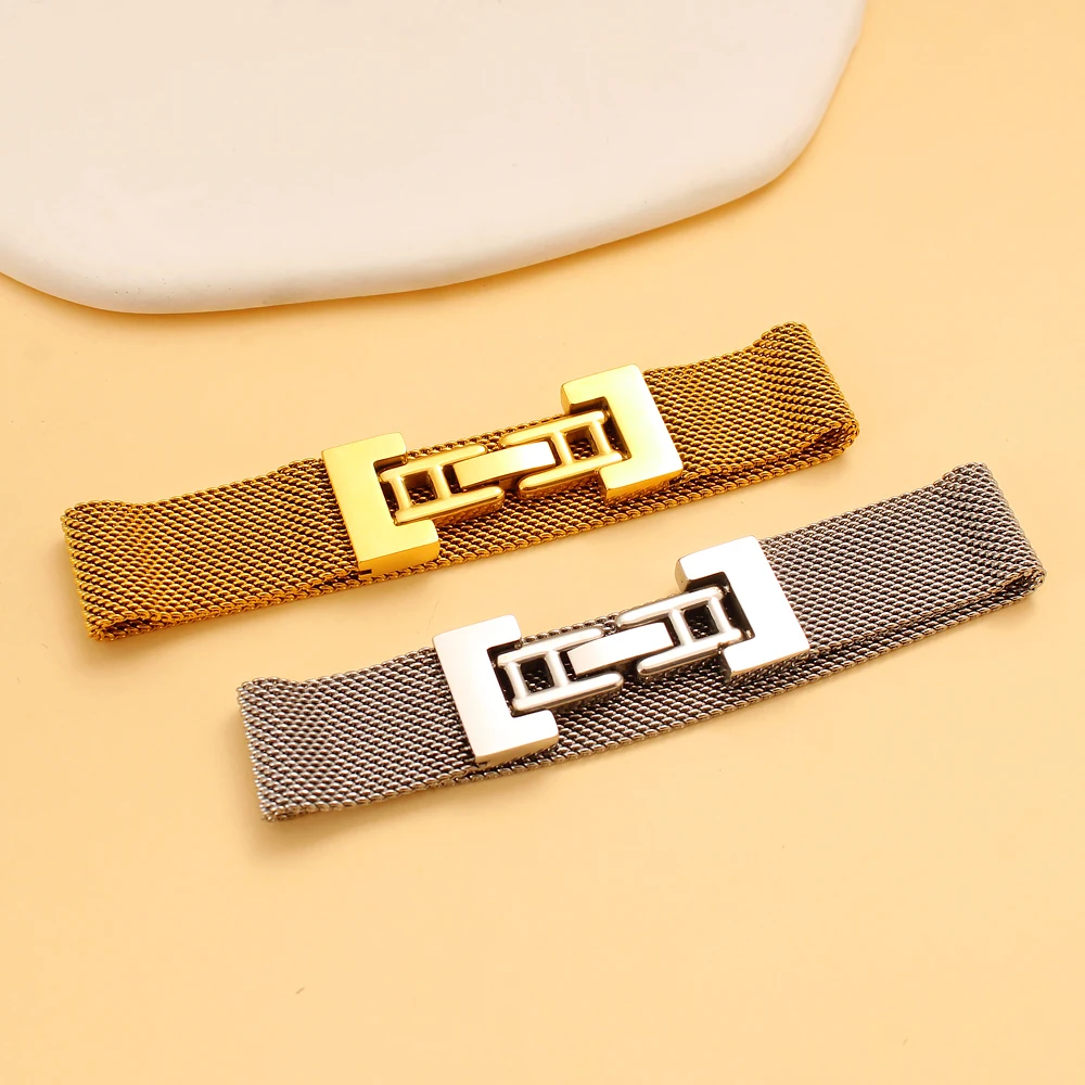 Большой металлический браслет из нержавеющей стали 14 мм