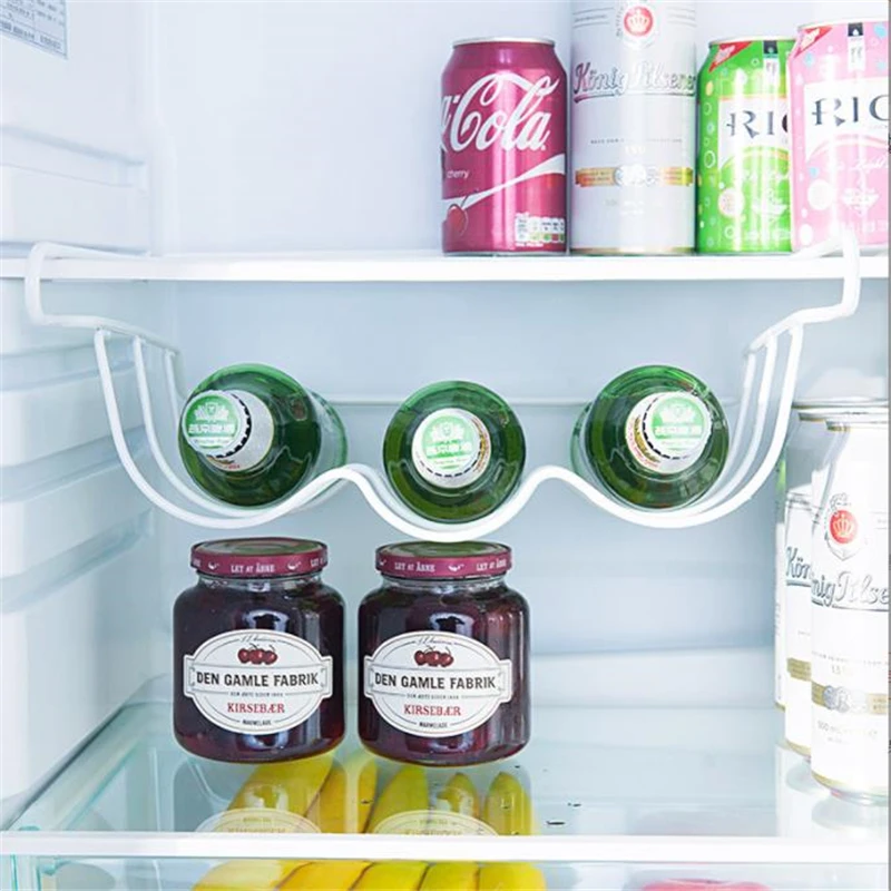 fridge organizer kitchen spacer layer storage beer rack shelf refrigerator bottle rack wine holder basket pantry cabinet tools free global shipping