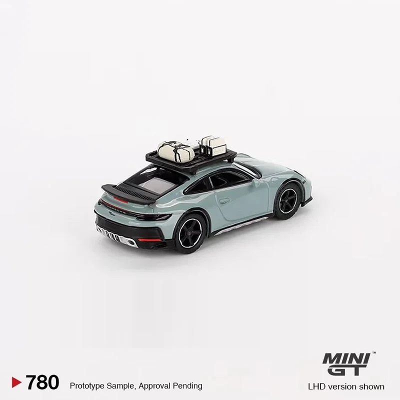 Модель автомобиля MINIGT 1:64 911 литой под давлением из сплава козырек Dakar зеленый