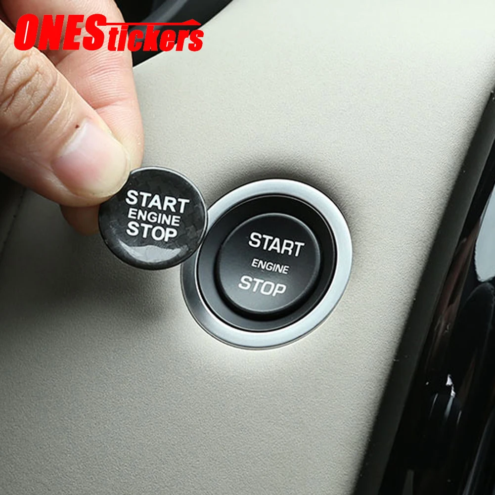 

For Land Rover Discovery 5 Range Rover Sport Vogue Evoque Velar For Jaguar E-PACE XJ F-Type Engine Start Stop Button Trim Cover