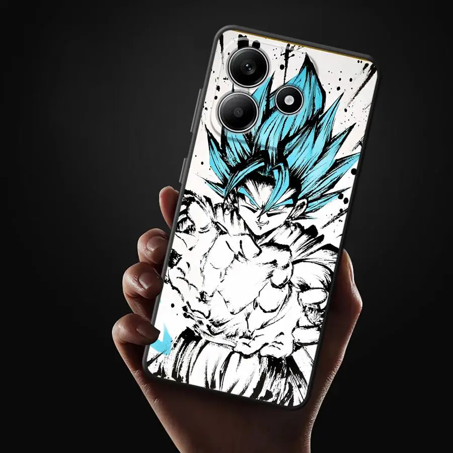 Фото Чехол для Xiaomi Redmi Note 11s 12s 10 13 Pro Plus 7 8 10S 9S 11 14 9 12 Pro, чехол для телефона, аниме D-ragon Balls №4