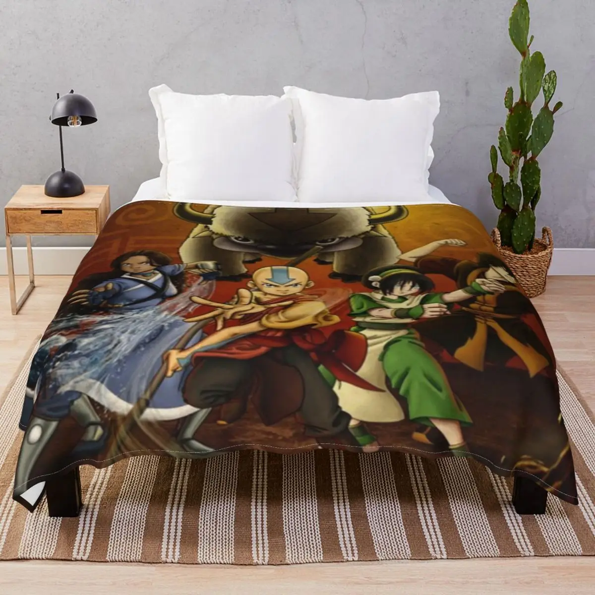 

Avatar The Last Airbender Blankets Fleece All Season Comfortable Unisex Throw Blanket for Bedding Home Couch Travel Cinema