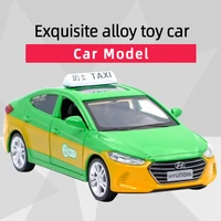 caipo 140 hyundai elantra taxi alloy diecast car model toy with pull back for children gifts educational toy collection
