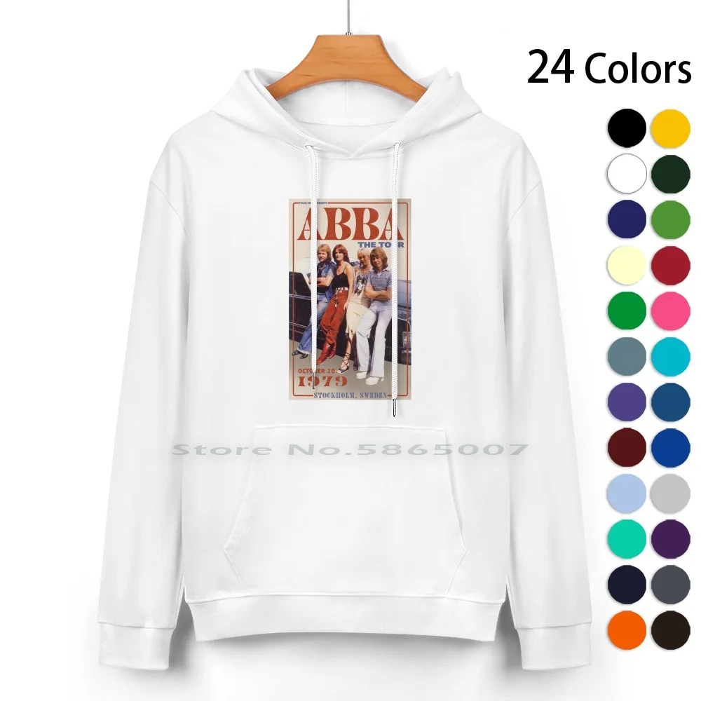 Винтажная Толстовка Ab Ba The Tour из чистого хлопка свитер 24 цвета классический для